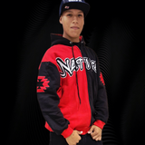 Natives Red/Black Zip Hoodie