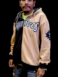 Natives Tan/Black Zip Hoodie