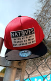Natives Red and Black Snapback