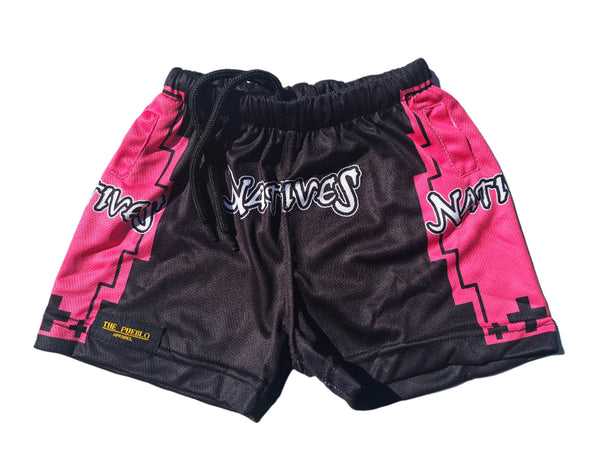 Kids Pink Native Shorts
