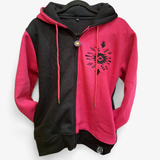 Pink/Black Two Tone Hoodie