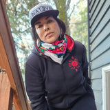 Urban Red Zip Hoodie