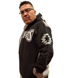 Natives Grey/Black Zip Hoodie