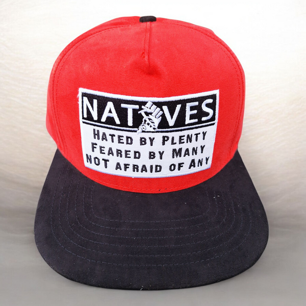 Red Suede Natives Snapback