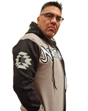 Natives Grey/Black Zip Hoodie